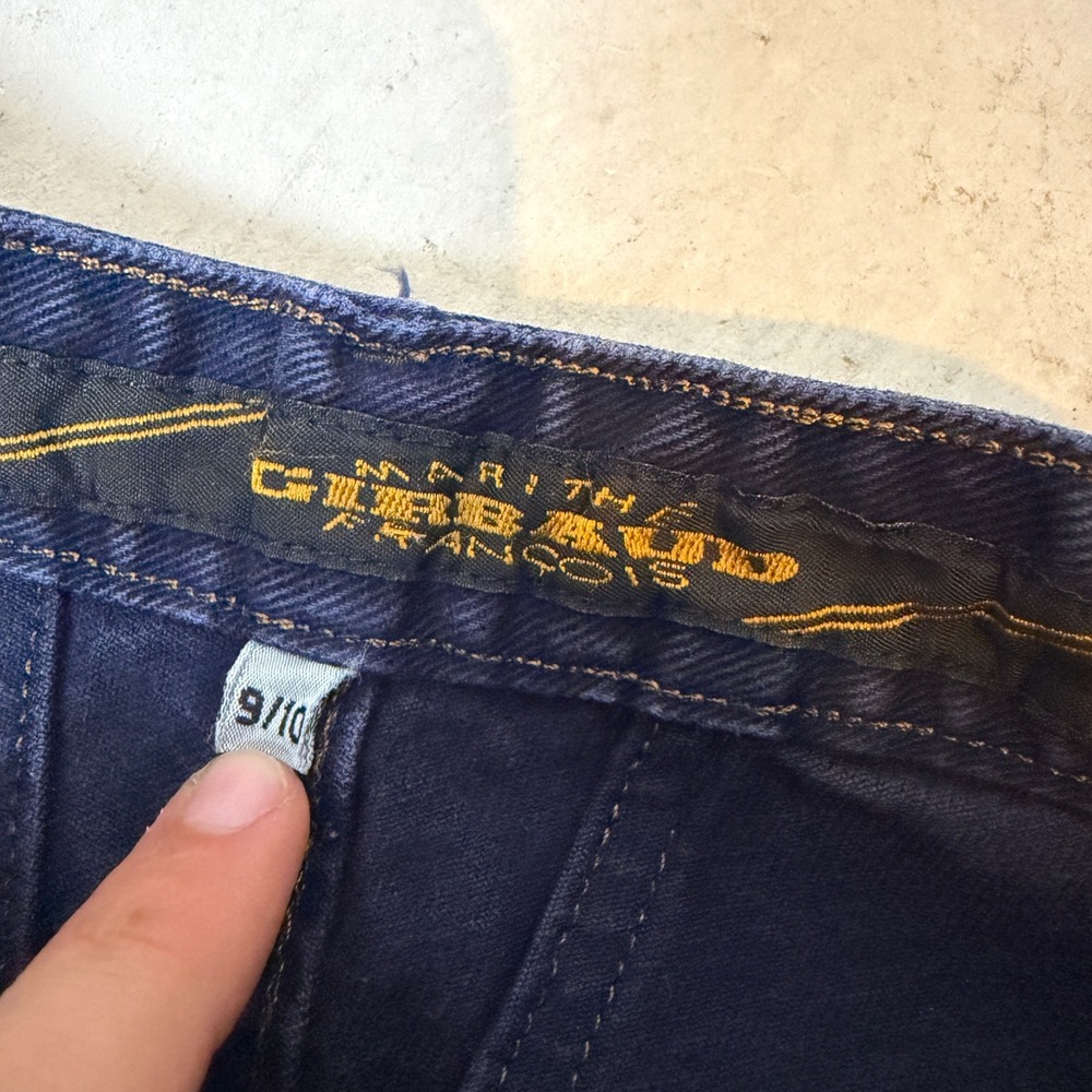 Vintage Marithe Francois Girbaud Navy High Waisted Tapered Jeans 9/10 28" USA - Picture 3 of 9